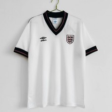 England 84/87 Home White Soccer Jersey